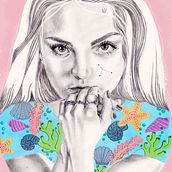 Mi proyecto del curso: Retrato con lápiz, técnicas de color y Photoshop. Traditional illustration, Fine Arts, Pencil Drawing, Drawing, Digital Illustration, and Portrait Drawing project by Virginia Castellano Vela - 06.22.2022