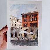 Il mio progetto del corso: Tecniche moderne di acquerello paesaggistico. Painting, and Watercolor Painting project by Claudio Naviglio - 06.22.2022
