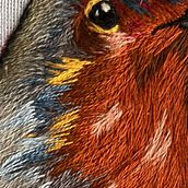 Mi proyecto del curso: Pintar con hilo: técnicas de ilustración textil. Een project van Traditionele illustratie, Borduurwerk y Textielontwerp van Sandra Rengifo López - 22.06.2022
