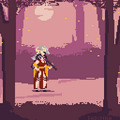 Meu projeto do curso: Introdução ao desenho de personagens em pixel art. Character Design, Video Games, Pixel Art, and Game Design project by juliaandraadeerosa - 06.22.2022