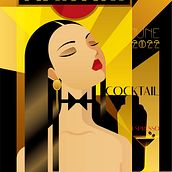Mi proyecto del curso: Ilustración digital estilo ART DECO. Traditional illustration, Fine Arts, Poster Design, Digital Illustration, and Design project by Paul Martínez - 06.22.2022