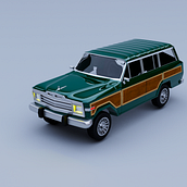 jeep wagoneer 1991 Ein Projekt aus dem Bereich 3D und 3-D-Modellierung von sabicogu - 23.06.2022