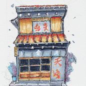 My project for course: Expressive Architectural Sketching with Colored Markers. Sketching, Drawing, Architectural Illustration, Sketchbook & Ink Illustration project by ronaldsands66 - 06.23.2022