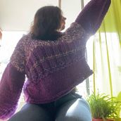 Mi proyecto del curso: Introducción al tejido de punto de prendas oversize. Accessor, Design, Fashion Design, Fiber Arts, and Knitting project by Anny Gajardo Báez - 06.19.2022