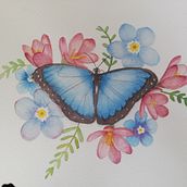 Mi proyecto del curso: Dibujo y composición naturalista en acuarela. Traditional illustration, Drawing, Watercolor Painting, and Naturalistic Illustration project by yudipv83 - 06.23.2022