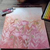 Mi proyecto del curso: Técnicas de acuarela en negativo para ilustración botánica . Ilustrasi tradisional, Lukisan Cat Air & Ilustrasi Botani proyek oleh ivethmontoya73 - 06.23.2022