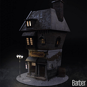 Barbería. Projekt z dziedziny Trad, c, jna ilustracja,  Modelowanie 3D i Design użytkownika Cristian Alfonso - 24.06.2022