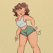 My project for course: Female Cartoon Character Design with Procreate. Un projet de Illustration traditionnelle, Illustration numérique , et Dessin numérique de Jairee Anne Babon - 21.06.2022