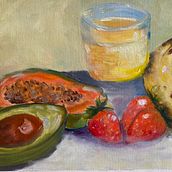 Mi proyecto del curso: Técnicas de pintura contemporánea al óleo. Projekt z dziedziny  Sztuki piękne,  Malarstwo i Malarstwo olejowe użytkownika renatafederici - 24.06.2022