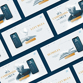 Landing page para divulgação do app Liturgia Diária. UX / UI, Information Design, Marketing, and Web Design project by Rodrigo Braga - 06.23.2022