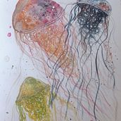 Mi proyecto del curso: Técnicas modernas de acuarela. Traditional illustration, Fine Arts, Painting, and Watercolor Painting project by alexalti - 06.24.2022