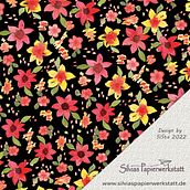 Mein Kursprojekt: Blumenmuster mit strahlenden Aquarellfarben. Een project van Traditionele illustratie, Patroonontwerp, Aquarelschilderen y  Botanische illustratie van Silvia Stangl - 24.06.2022