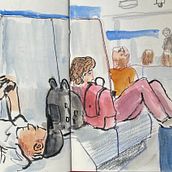 My project for course: Urban Sketching: Capture Your City in Motion. Traditional illustration, Sketching, Drawing, Watercolor Painting, and Sketchbook project by dclrthomp - 06.24.2022
