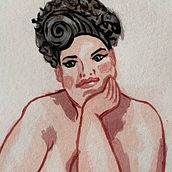 Meu projeto do curso: Ilustração de uma pin-up com técnicas tradicionais. Traditional illustration, Fine Arts, Painting, Pencil Drawing, and Drawing project by Lilli Anna - 06.25.2022