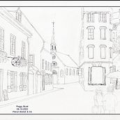 My project for course: Architectural Sketching with Watercolor and Ink. Sketching, Drawing, Watercolor Painting, Architectural Illustration, Sketchbook & Ink Illustration project by Peggy Borel - 06.25.2022