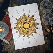 Il mio progetto del corso "Introduzione all'arte islamica: crea pattern biomorfici". Pintura, Pattern Design, Pintura em aquarela, Ilustração com tinta, e Desenho projeto de lettera_emme - 25.06.2022