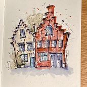 My project for course: Expressive Architectural Sketching with Colored Markers. Sketching, Drawing, Architectural Illustration, Sketchbook & Ink Illustration project by wansf - 06.26.2022