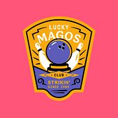 Lucky Magos | Badge Logo Design. Br, ing, Identit, Graphic Design, Vector Illustration, and Digital Design project by Liliana Pérez - 06.26.2022