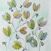 Mi proyecto del curso: Estampados florales en acuarela con colores vibrantes. Traditional illustration, Pattern Design, Watercolor Painting, and Botanical Illustration project by Miryam Rodríguez - 06.27.2022