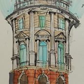 My project for course: Expressive Architectural Sketching with Colored Markers. Sketching, Drawing, Architectural Illustration, Sketchbook & Ink Illustration project by miles.fraser10 - 06.27.2022