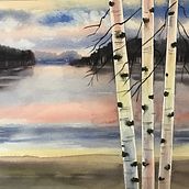 My project for course: Atmospheric Landscapes in Watercolor . Fine Arts, Painting, and Watercolor Painting project by Ingrid H - 06.26.2022