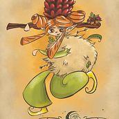Erlina. Traditional illustration, and Character Design project by ewylyn - 06.27.2022