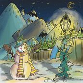 Le bonhomme de neige - Noël 2021. Traditional illustration project by ewylyn - 06.27.2022