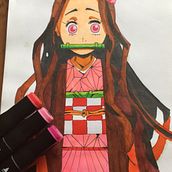 Mi proyecto del curso: Coloreado con marcadores para dibujo manga. Traditional illustration, Comic, Color Theor, and Manga project by María José - 06.27.2022