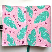 Mi proyecto del curso: Patrones botánicos en sketchbook: conquista la página en blanco. Un progetto di Illustrazione tradizionale, Pattern design, Illustrazione botanica e Sketchbook di Javiera González - 27.06.2022
