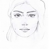 Mi proyecto del curso: Sketchbook de retrato: explora el rostro humano. Sketching, Drawing, Portrait Drawing, Artistic Drawing, and Sketchbook project by llonaflorencia - 06.28.2022
