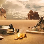 Aventura en el Desierto. Photograph, Photograph, Post-production, Photo Retouching, Digital Photograph, Photomontage, and Matte Painting project by cristian_baez_gutierrez - 06.28.2022