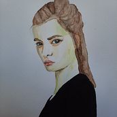 Mein Kursprojekt: Aquarellporträt mit fotografischem Vorbild. Traditional illustration, Watercolor Painting, and Portrait Drawing project by Susanne Wagner - 06.28.2022