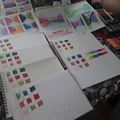 Mijn project van de cursus: Landschappen met pastels: speel met licht. Un projet de Illustration traditionnelle, Beaux Arts, Dessin au cra, on, Dessin , et Dessin artistique de Tjakkelina Vrijhof-Kruit - 28.06.2022