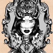 Mi proyecto del curso: Diseño e ilustración digital de tatuajes con Procreate. Un proyecto de Ilustración tradicional, Diseño gráfico, Ilustración digital, Diseño de tatuajes y Dibujo digital de axel oliveros rivas - 27.06.2022