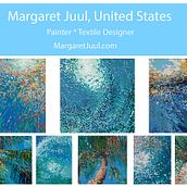 My project for course: Introduction to Islamic Art: Create Biomorphic Patterns. Un progetto di Pittura, Pattern design, Disegno, Pittura ad acquerello e Illustrazione con inchiostro di Margaret Ammann - 28.06.2022