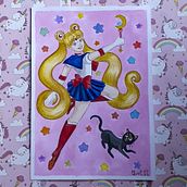 Meu projeto do curso: Desenho fanart com aquarela e lápis de cor. Traditional illustration, Painting, Watercolor Painting, Portrait Drawing, Children's Illustration, and Colored Pencil Drawing project by Raquel Lira - 06.19.2022
