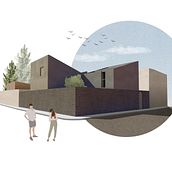 Mi proyecto del curso: Representación gráfica de proyectos arquitectónicos. Architecture, Graphic Design, Interior Architecture, Interior Design, L, scape Architecture, Collage, Digital Architecture, Architectural Illustration, and Traditional illustration project by carla_martinimaestri - 06.29.2022