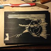 Woodcut and Linocut Block Prints. Traditional illustration, and Character Design project by James Schulz - 06.29.2022