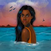 Meu projeto do curso: Personagens femininas poderosas: ilustre confiança e diversidade. Traditional illustration, Painting, Digital Illustration, Digital Drawing, and Digital Painting project by Camila Britto - 06.24.2022