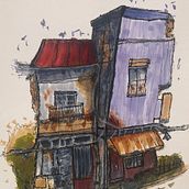 Mi proyecto del curso: Dibujo arquitectónico expresivo con marcadores de colores. Un progetto di Bozzetti, Disegno, Illustrazione architettonica, Sketchbook e Illustrazione con inchiostro di Isidre Campderr0s Salvans - 29.06.2022