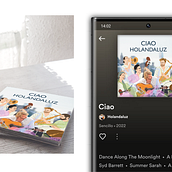 DISEÑO DE PORTADA para el single "Ciao" de Holandaluz. Design gráfico e Ilustração tradicional projeto de Cris Bruix - 17.06.2022