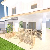 Arredamento e 3d zona living di un'abitazione residenziale. 3D & Interior Design project by fabrizia_lap - 06.29.2022