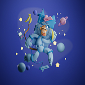 My project for course: 3D Character Creation in Blender. 3D, Character Design, 3D Modeling, 3D Character Design, and 3D Design project by ahmeda869 - 06.27.2022