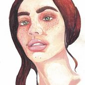 Mi proyecto del curso: Retrato ilustrado en acuarela. Traditional illustration, Fine Arts, Painting, Drawing, Watercolor Painting, Portrait Drawing, and Artistic Drawing project by ELIANA LANDAETA APONTE - 06.30.2022