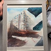My project for course: Architectural Sketching with Watercolor and Ink. Un proyecto de Bocetado, Dibujo, Pintura a la acuarela, Ilustración arquitectónica, Sketchbook e Ilustración con tinta de Tommy Nolan II - 28.06.2022