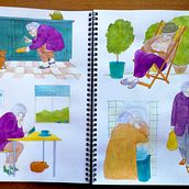 My project for course: Character Creation from Observational Drawings. Traditional illustration, Character Design, Drawing, and Sketchbook project by jezze - 06.30.2022
