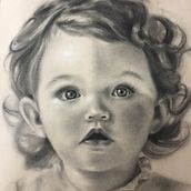 Charcoal portrait . Traditional illustration project by Paige Maddox - 06.30.2022