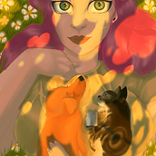Mi proyecto del curso: Retratos digitales: dibuja personajes femeninos con luz natural Ein Projekt aus dem Bereich Design von Figuren und Digitale Illustration von Iris Anidos Casal - 30.06.2022