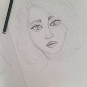 Meu projeto do curso: Caderno de retratos: explore o rosto humano. Projekt z dziedziny Sketching,  R, sunek, Portret,  R, sunek art, st, czn i Sketchbook użytkownika Gu B-V - 31.08.2022
