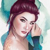 Mi proyecto del curso: Retrato ilustrado con Procreate. Traditional illustration, Vector Illustration, Digital Illustration, and Portrait Drawing project by alejandra310 - 07.01.2022